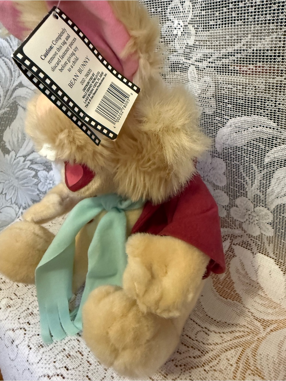 Vintage Muppets Christmas Carol Bean Bunny Plush - Picture 4 of 7